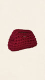 MINI   LUNA    Handmade Crochet  Bag - Deep Red