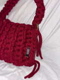 ALYA        Handmade Crochet Shoulder Bag – Bright Orange