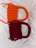 ALYA        Handmade Crochet Shoulder Bag – Bright Orange