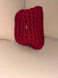 MINI   LUNA    Handmade Crochet  Bag – Elegant Deep Red