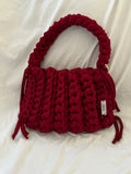 ALYA        Handmade Crochet Shoulder Bag – Bold Red