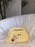 MINI LUNA BUTTER YELLOW  Handmade Crochet bag