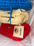 LUNA Chunky    Blue    Handmade Crochet bag