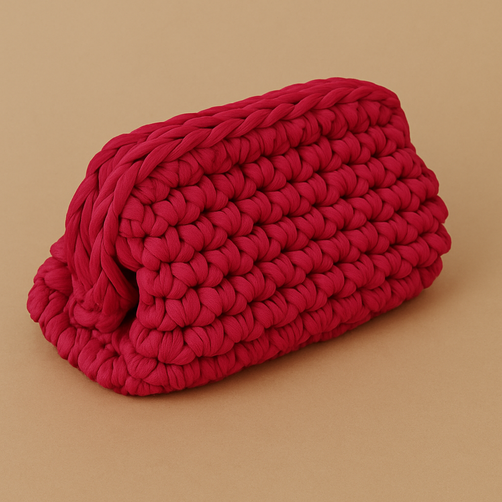 LUNA PINK     Handmade Knitted Tote Bag