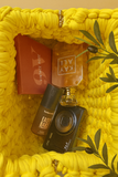 EBONY SUNFLOWER      Handmade Chunky Knit Yellow Handbag