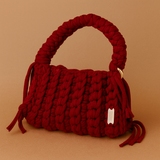 ALYA        Handmade Crochet Shoulder Bag – Bold Red